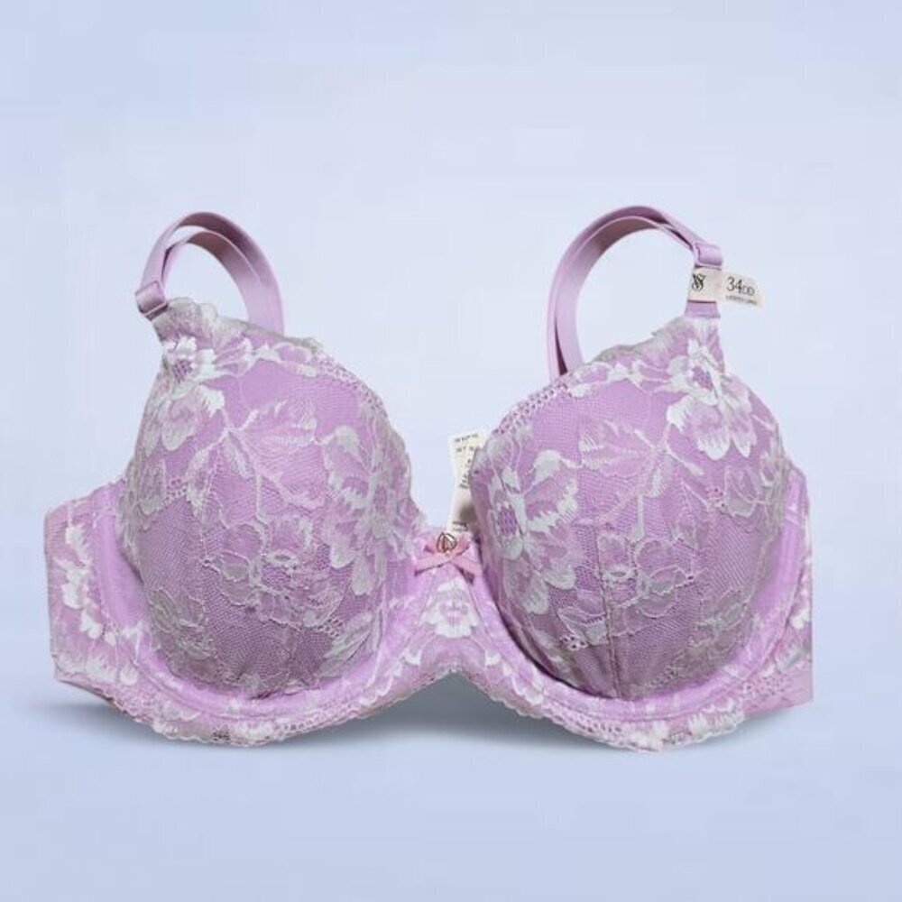 Victoria's Secret Body by Victoria Unlined Demi Purple Lace Bra - 34DD
